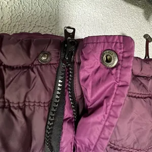 American Eagle Womens Vest Puffer Quilted Full Zip Snaps Lined Pockets Purple M thumbnail 5