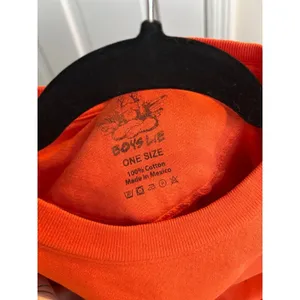 Boys Lie 1-800-Remix orange crewneck sweatshirt one‎ size thumbnail 4