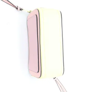 Snapshot Camera Bag Pink Yellow Saffiano Leather Crossbody Bag thumbnail 6