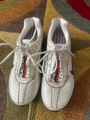 NWOT Nike Shox Turbo Pearl White Camo Gold Sneakers Vintage Retro Women’s Size 8 thumbnail 2
