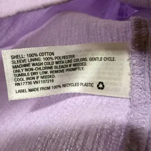 A New Day S V-Neck Puff Sleeve Gauze Blouse Lavender Pastel Boho Spring Feminine thumbnail 7