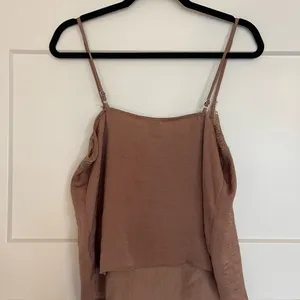 Wild Fable Lace Trim Brown Cami Top thumbnail 2