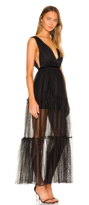 Chloe Tulle Dress‎ in Black SAU LEE thumbnail 1