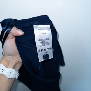 New Quince Navy Blue Stretch Crepe Ankle Pants Size 8 thumbnail 10