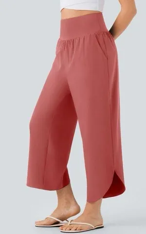 NWT HALARA SoCinched High Waisted Pants in Kapok Red Size Small thumbnail 1