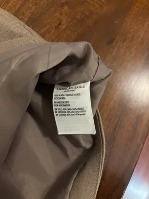 American Eagle Taupe Button-up Vest thumbnail 4