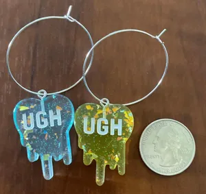 Kawaii dangle Hoop earrings✨ thumbnail 2