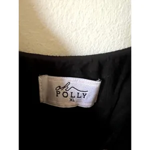Oh Polly Elva Modal Sweetheart Neck Cowl Waist Maxi Dress in Black Size XL New thumbnail 9