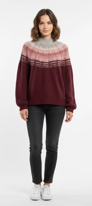 Abercrombie & Fitch MockNeck Knit Sweater thumbnail 1