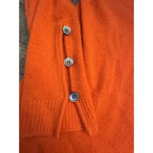 Charli Womens Jumper Sweater Size Small 100%‎ Cashmere Pullover Buttons V Neck thumbnail 4