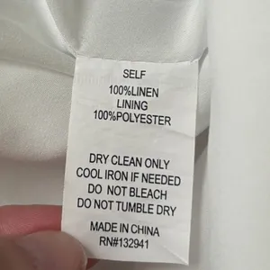 Amanda Uprichard Wallace Shorts 100% Linen White Pleat Front Coastal Size Medium thumbnail 6