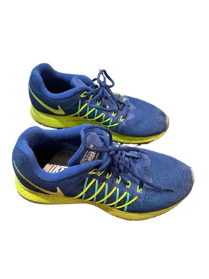 Nike Air Zoom Pegasus 32 wms blue yellow running sneakers sz 9 SKU 10-348 thumbnail 3