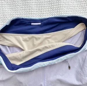 Lululemon Speed Short *4-way Stretch Lilac / Wave Twist Lilac Caspian Blue thumbnail 6