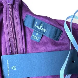 Lulus Already RSVP'd Plum Purple Ruched‎ One-Shoulder Bodycon Dress Sz S NEW thumbnail 7