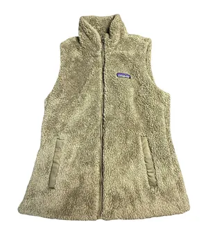 Patagonia Los Gatos Fleece Vest Womens‎ M Fatigue Green Gorpcore Oudoorsy Sherpa thumbnail 1