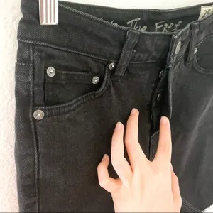 Free People Shorts Avery‎ Denim Black Ash 24 25 NWT thumbnail 6