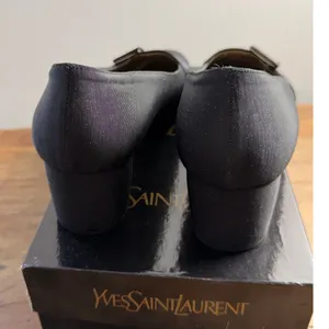 Yves‎ Saint Laurent Vintage Black Buckle Pump Heels size 10 thumbnail 5