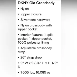 DKNY Gia Red with Black Strap Nylon Crossbody bag thumbnail 14