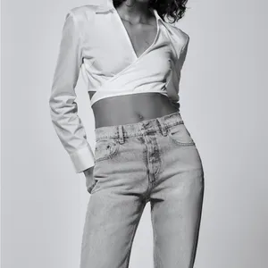 Zara Straight Fit High Rise regular Length jeans size 8 ( 4365/361) thumbnail 8
