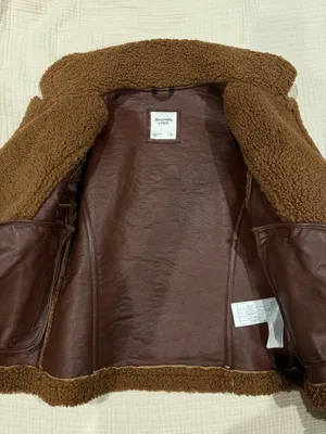 Abercrombie Teddy Leather Jacket thumbnail 5
