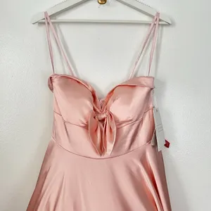 MAC DUGGAL Bow Sweetheart Strapless A Line Gown Prom Dress in Blush Size US 6 thumbnail 5