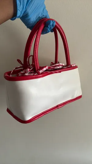 Handbag Cherrylicious White Red Gingham 🍒 thumbnail 7