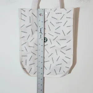 Lululemon Reusable White and Green Tote Bag thumbnail 4