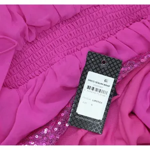 City Chic Womens Trendy Plus Size Sequin Wrap Dress Lipstick Purple Pink 16W thumbnail 4