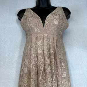 Lulus Stolen Moments Dusty Pink Sleeveless Maxi Dress Size‎ S thumbnail 4