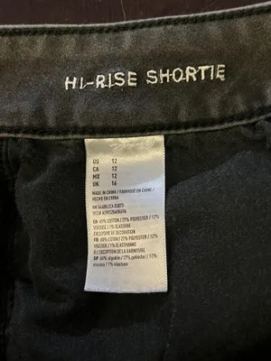 American Eagle Outfitters Shorts Womens 12 Gray Hi Rise Shortie Stretch Cutoff thumbnail 5