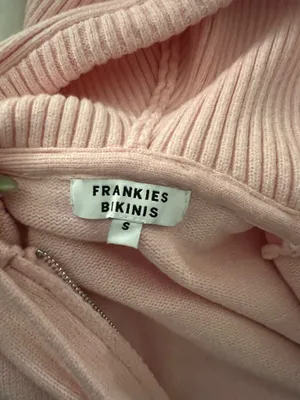 Frankie's Bikinis Amiee cloud knit zip up thumbnail 6