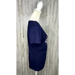 NWT NHL Nashville Predators Women's Medium Navy V-Neck‎ Short Sleeve T-Shirt thumbnail 3