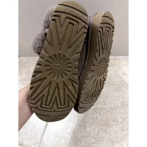 Ugg boots size 8 brown sheepskin fur women thumbnail 4