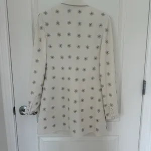 Jay Godfrey Ace Embellished Tuxedo Mini Dress Bridal White Size 2 thumbnail 6