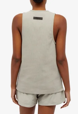 FEAR OF GOD ESSENTIALS Seal Knit Tank Top in Olive Med NWT thumbnail 2