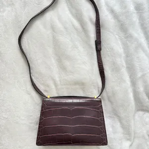 Brown Shoulder Bag Croc JW PEI thumbnail 5
