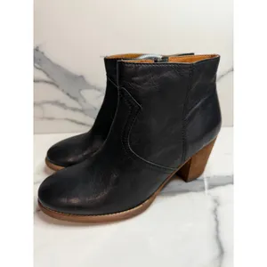 Madewell 1937 Women's Black Leather Winston Boots Sz 9 Classic Staple Western thumbnail 3