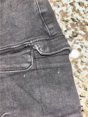 Black cargo jean skirt Size M thumbnail 2