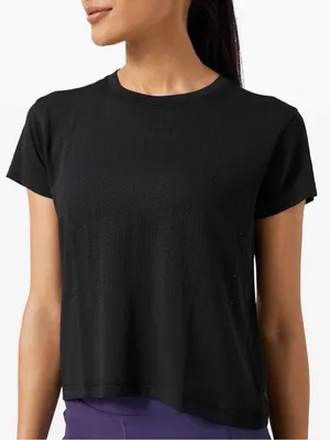 Lululemon Train to Be Mesh Short Sleeve Tee Black thumbnail 1