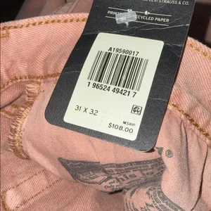 NWT Levi's 90s Women's Colored Denim Jeans Botanical Sunflower Pink 31X32 thumbnail 7