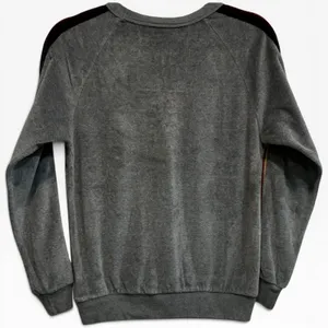 Aviator Nation Classic‎ Grey Velvet Rainbow Stripe Sweatshirt XS Crewneck thumbnail 2