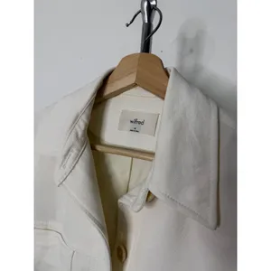 Wilfred Little Cropped Jacket White Button Up Structured Utility Coat M thumbnail 4