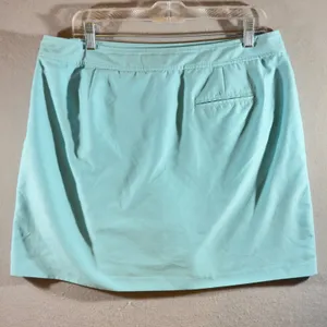 604 | IZOD Golf Skort Women 12 Aqua Blue Athletic Tennis Skirt Built‎ In Shorts thumbnail 2