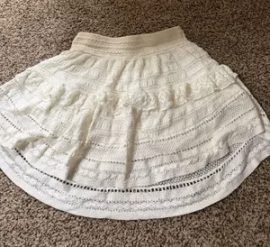 Aerie Skirt Ruffle White thumbnail 1