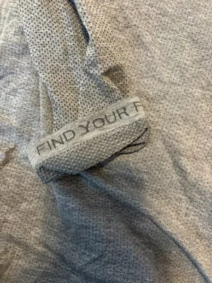 Lululemon gray workout long sleeve shirt thumbnail 7