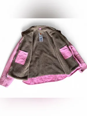 VTG Carhartt Women's RARE Pink Sherpa Lined WIP Work Jacket Size M WJ022 PKR thumbnail 12