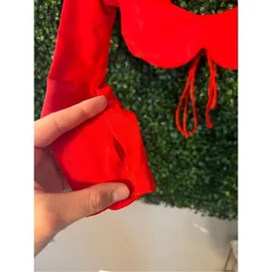 We are HAH Hot as Hell Keep It Up Swim Top Sz XS Red NWT thumbnail 2