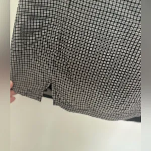 American Eagle Micro Check Mini Skirt Size XS Black White thumbnail 5