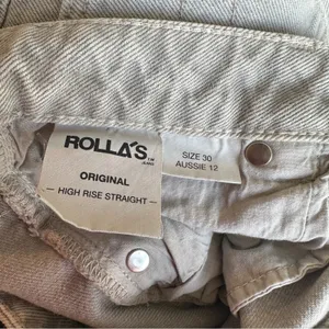 ROLLA'S Original High Rise Straight Jeans Stone Wash Grey 30 thumbnail 8
