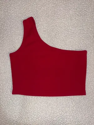 Hype & Vice Indiana Hoosiers One Shoulder Crop Tank thumbnail 6